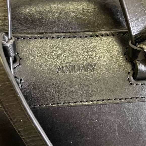 alxiliary black leather backpack bag - Picture 3 of 9